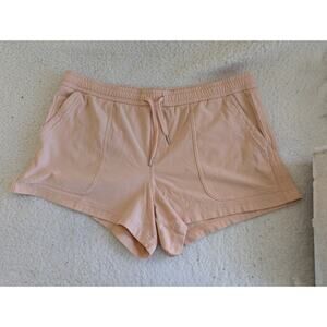 Athleta Women's Medium Drawstring Stretch Waistband Outdoor Stretch Short Orange